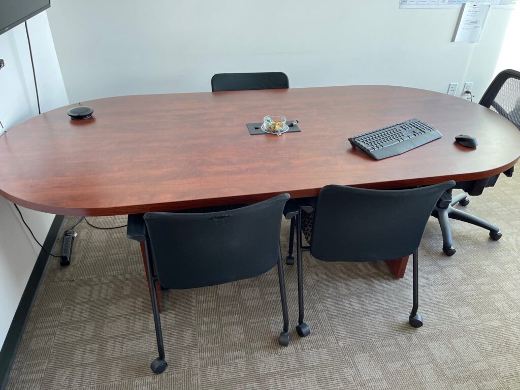 3'x8' Cherry Racetrack Conference Table - Northwest Modular Systems ...