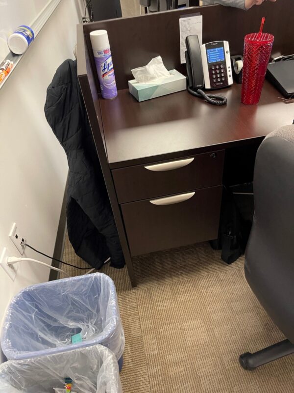 6'x6' Espresso Reception Desk - Image 2