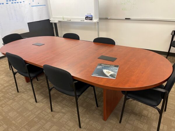 4'x10' Cherry Racetrack Conference Table